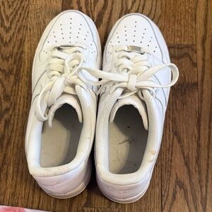 White Nike Air Force Sneakers